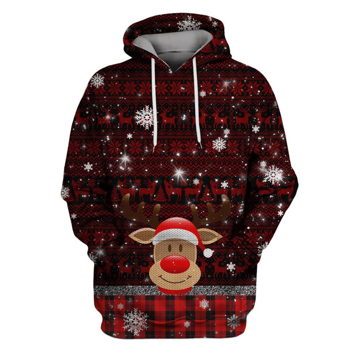 Reindeer With Christmas Day 3D All Over Print | For Men & Women | Adult | HP1901-BehighStyle