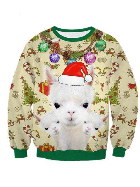 Reindeer Xmas Tree Ugly Christmas Sweater | For Men & Women | Adult | US1305-BehighStyle