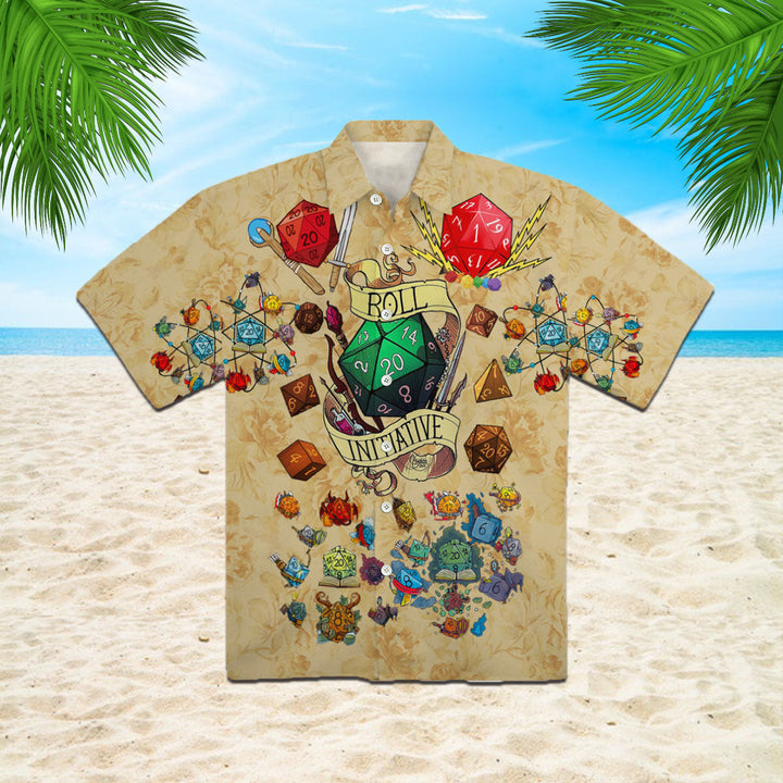 Roll Initiative Dice Hawaiian Shirt | For Men & Women | HW1823-BehighStyle