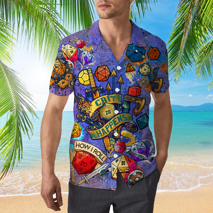 Roll Your Dice DnD Hawaiian Shirt | For Men & Women | HW369-BehighStyle