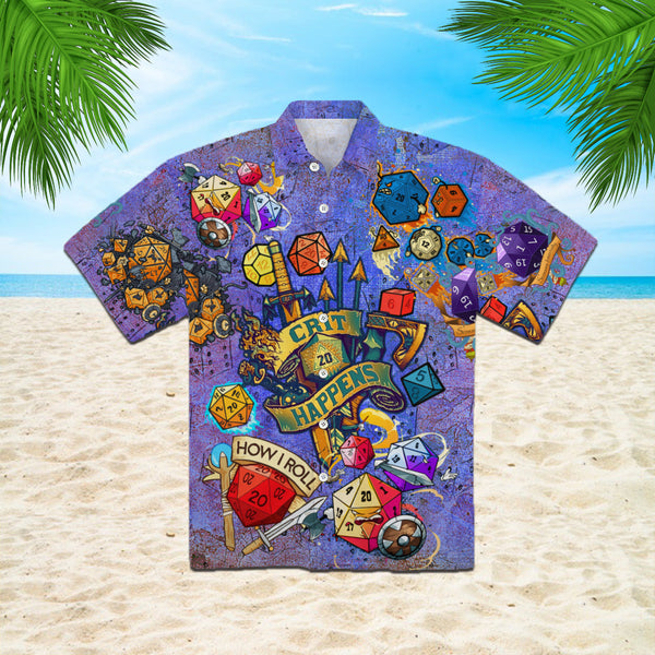 Roll Your Dice DnD Hawaiian Shirt | For Men & Women | HW369-BehighStyle