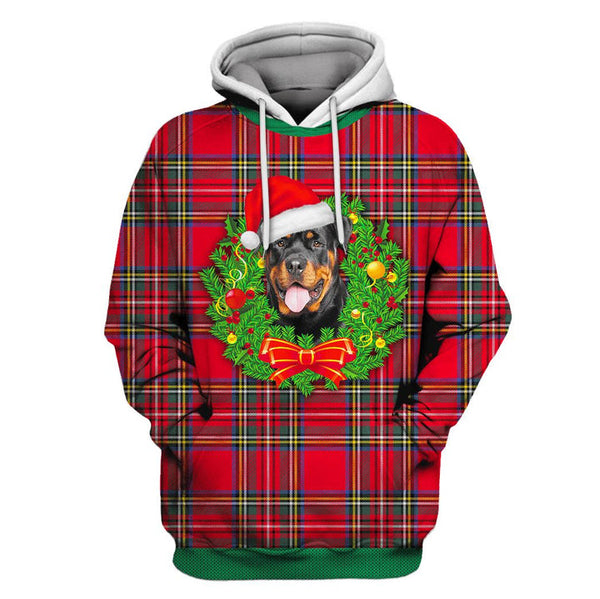 Rottweiler Dog On Christmas 3D All Over Print | For Men & Women | Adult | HP1917-BehighStyle