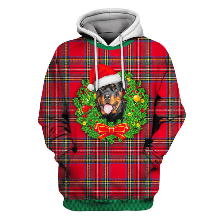 Rottweiler Dog On Christmas 3D All Over Print | For Men & Women | Adult | HP1917-BehighStyle