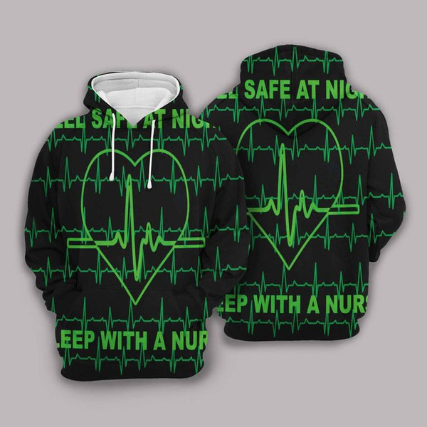 Safe With A Nurse 3D All Over Print | For Men & Women | Adult | HP1758-BehighStyle