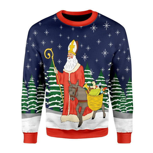 Saint Nicholas Ugly Christmas Sweater | For Men & Women | Adult | US1373-BehighStyle