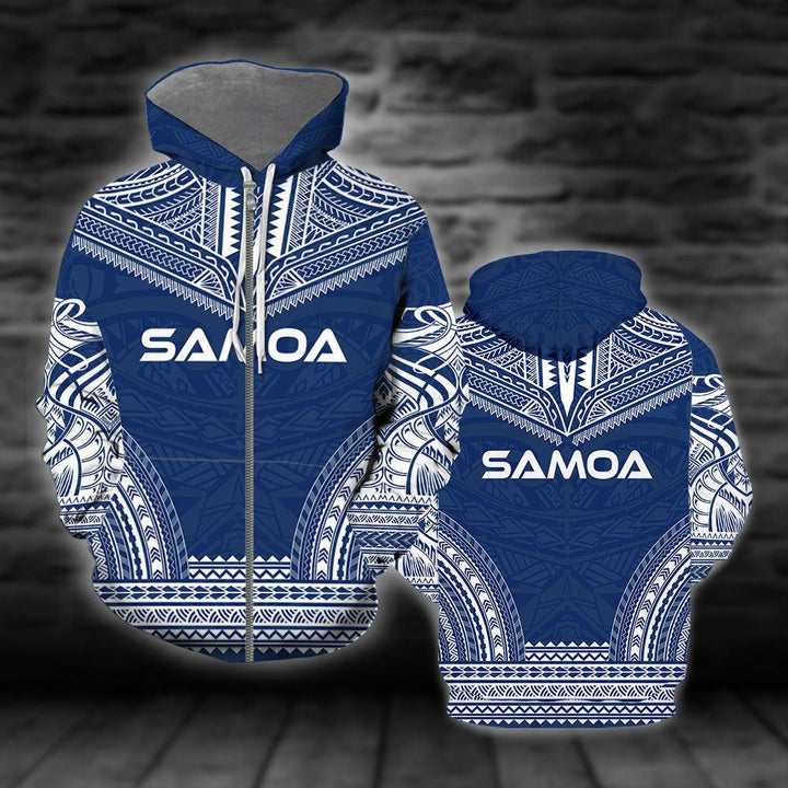 Samoa Polynesian Blue 3D All Over Print | For Men & Women | Adult | HO2749-BehighStyle