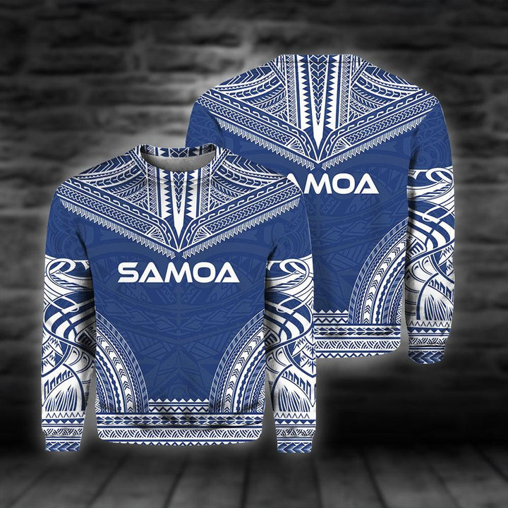 Samoa Polynesian Blue 3D All Over Print | For Men & Women | Adult | HO2749-BehighStyle