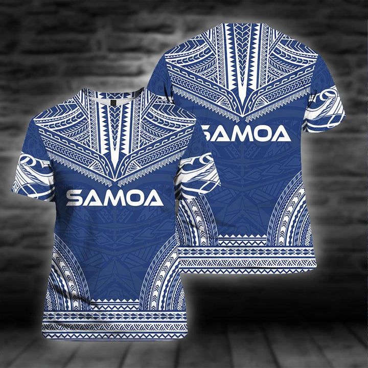 Samoa Polynesian Blue 3D All Over Print | For Men & Women | Adult | HO2749-BehighStyle