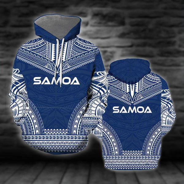 Samoa Polynesian Blue 3D All Over Print | For Men & Women | Adult | HO2749-BehighStyle