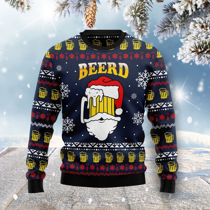 Santa Beerd Ugly Christmas Sweater | For Men & Women | Adult | US1609-BehighStyle