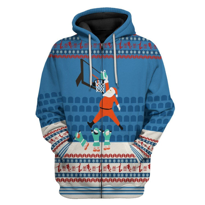 Santa Claus Basketball Christmas 3D All Over Print | For Men & Women | Adult | HP1876-BehighStyle