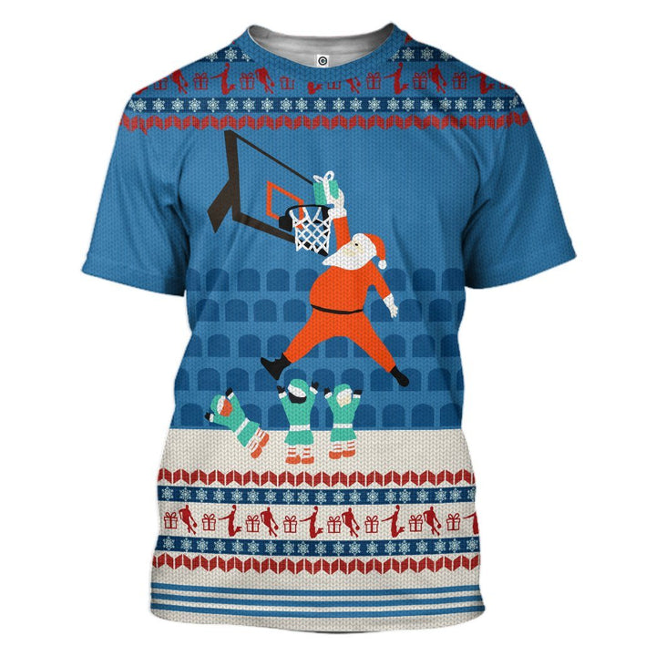 Santa Claus Basketball Christmas 3D All Over Print | For Men & Women | Adult | HP1876-BehighStyle