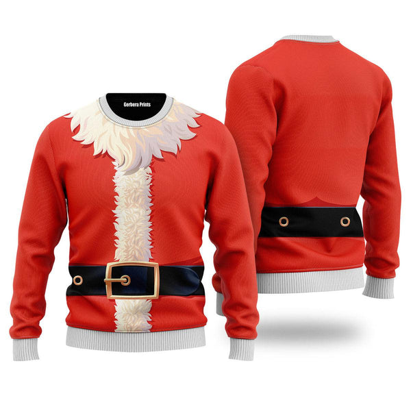 Santa Claus Costume Cosplay Pattern Ugly Christmas Sweater | For Men & Women | UH2183