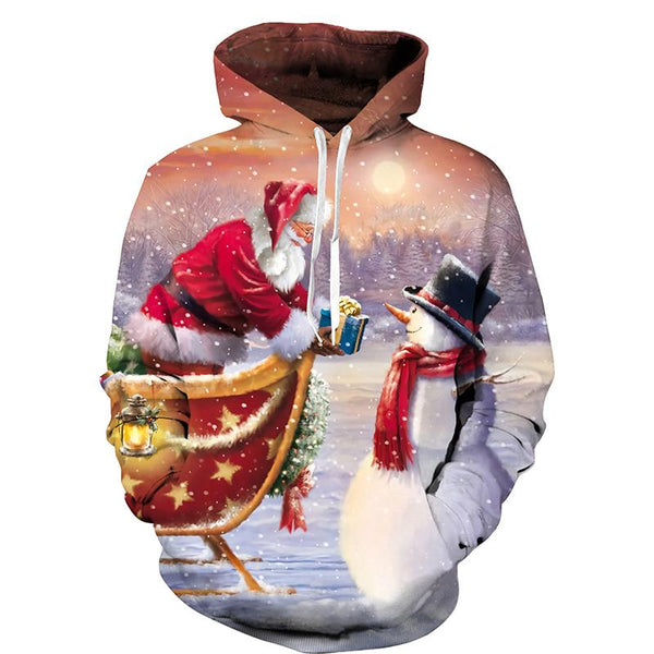 Santa Claus Gifts Snowman 3D All Over Print | Adult | HP2728