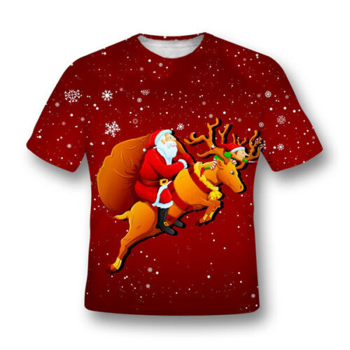 Santa Claus Reindeer 3D All Over Print | Adult | HP2774