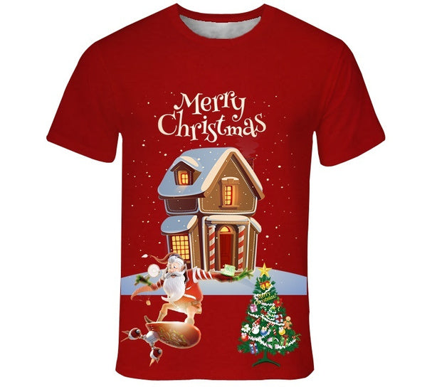 Santa Claus Skateboarding Christmas 3D All Over Print | Adult | HP2784