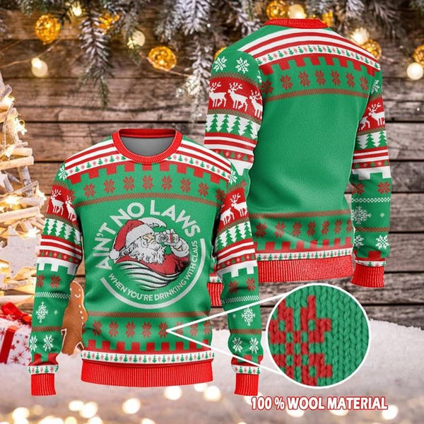 Santa Claws Ugly Christmas Sweater | Adult | US2112