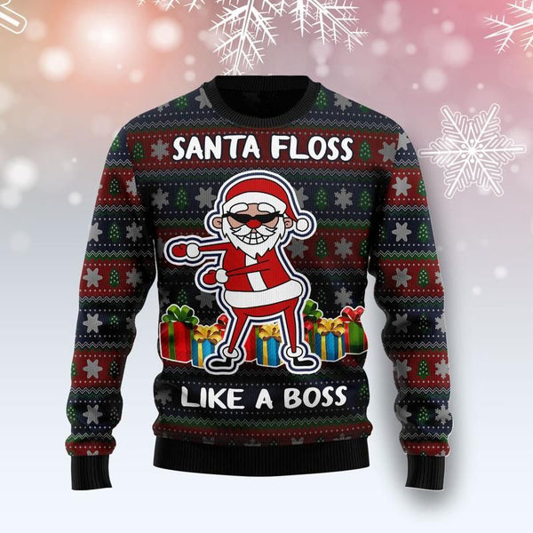 Santa Floss Ugly Christmas Sweater | Adult | US2070