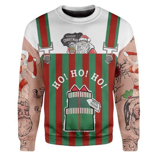 Santa Ho Ho Ho Ugly Christmas Sweater | For Men & Women | Adult | US1289-BehighStyle