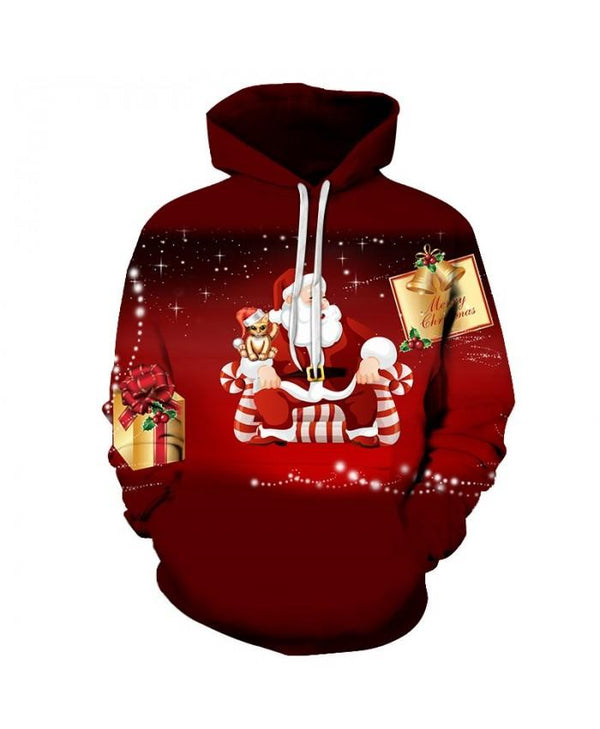 Santa Sitting On The Sofa At Christmas 3D All Over Print | Adult | HP2558