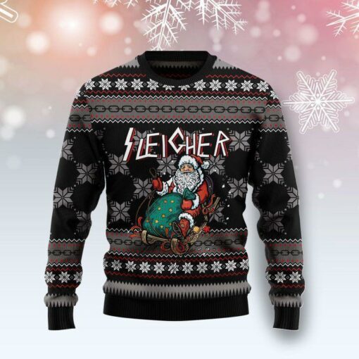 Santa Sleigher Ugly Christmas Sweater | For Men & Women | Adult | US1634-BehighStyle