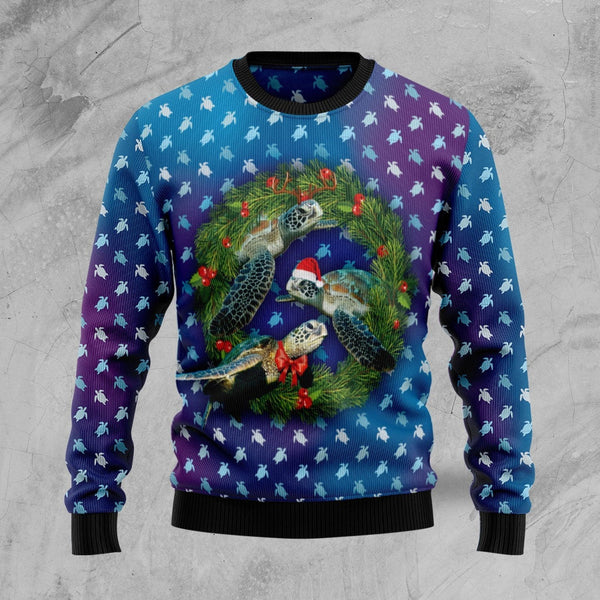 Santa Turtle Ugly Christmas Sweater | For Men & Women | Adult | US1351-BehighStyle