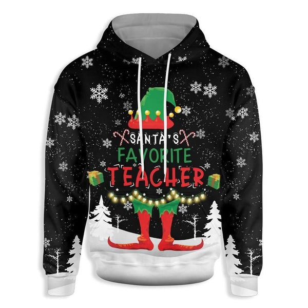 SantaS Favorite Teacher 3D All Over Print | For Men & Women | Adult | HP1794-BehighStyle