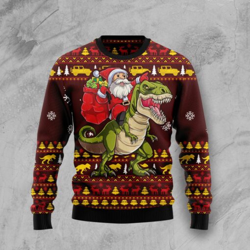 Santassic Park Santa Claus Ugly Christmas Sweater | Adult | US1720