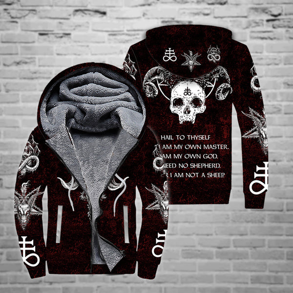 Satanic Tribal Fleece Zip Hoodie All Over Print | FZ342