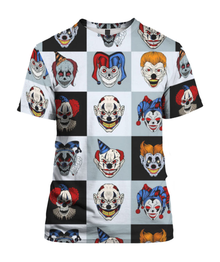 Scary Clown Halloween 3D All Over Print | For Men & Women | Adult | HP1825-BehighStyle