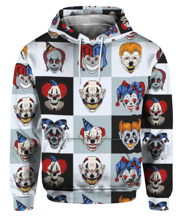 Scary Clown Halloween 3D All Over Print | For Men & Women | Adult | HP1825-BehighStyle