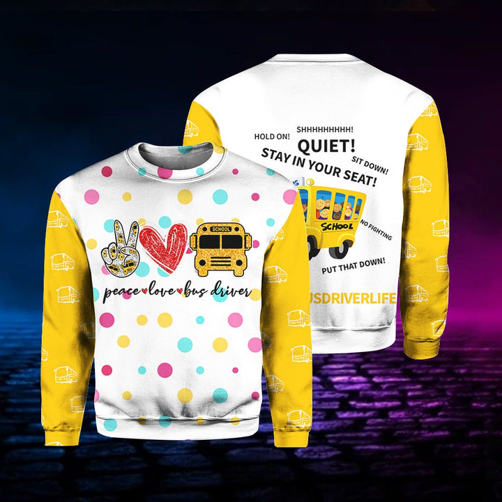 School Bus Driver Life 3D All Over Print | For Men & Women | Adult | HP840-BehighStyle