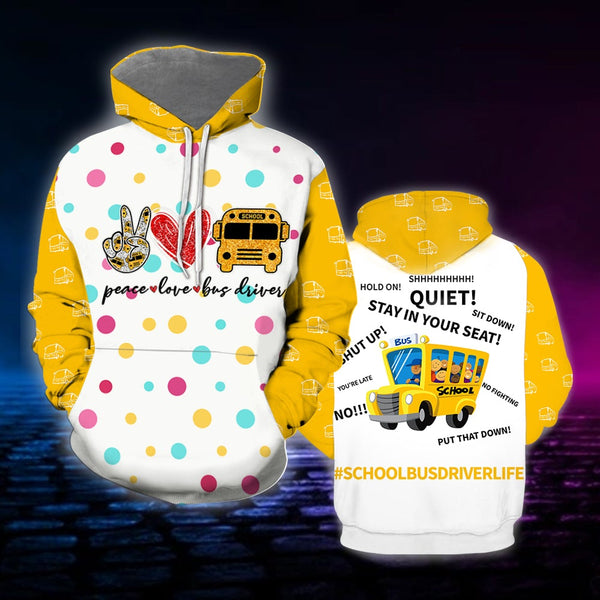 School Bus Driver Life 3D All Over Print | For Men & Women | Adult | HP840-BehighStyle