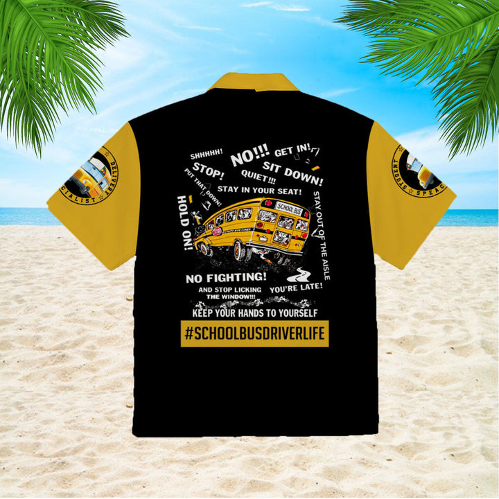 School Bus Driver Life Hawaiian Shirt | For Men & Women | HW969-BehighStyle