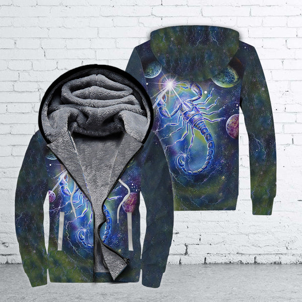 Scorpio Fleece Zip Hoodie All Over Print | FZ290