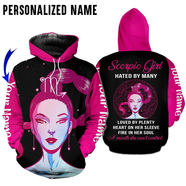 Scorpio Girl Custom Name 3D All Over Print | Adult | CN210
