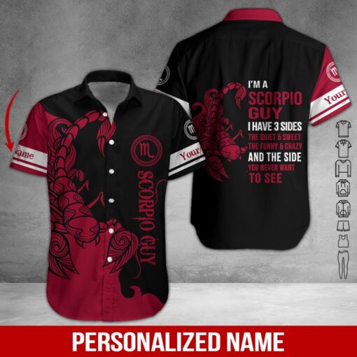 Scorpio Guy Custom Name Hawaiian Shirt | For Men & Women | HN394-BehighStyle