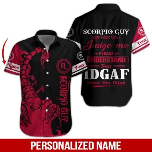 Scorpio Guy Custom Name Hawaiian Shirt | For Men & Women | HN617-BehighStyle