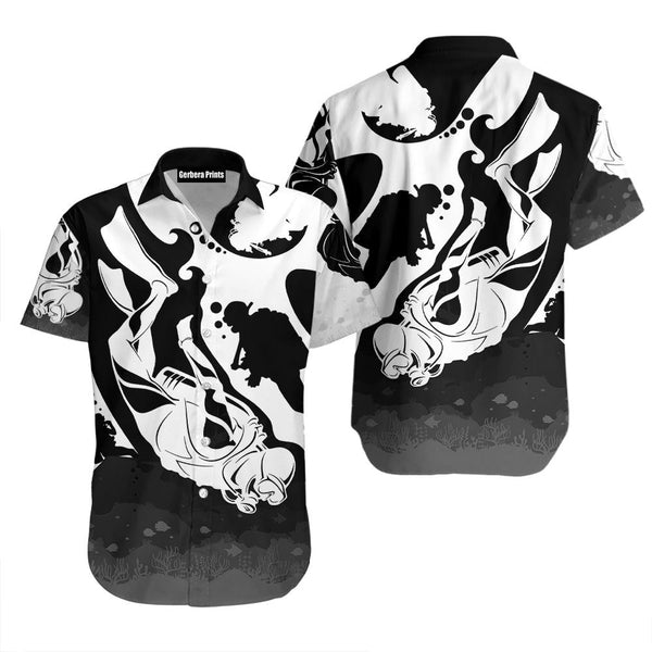 Scuba Diving Aloha Hawaiian Shirts For Men & For Women | WT7434