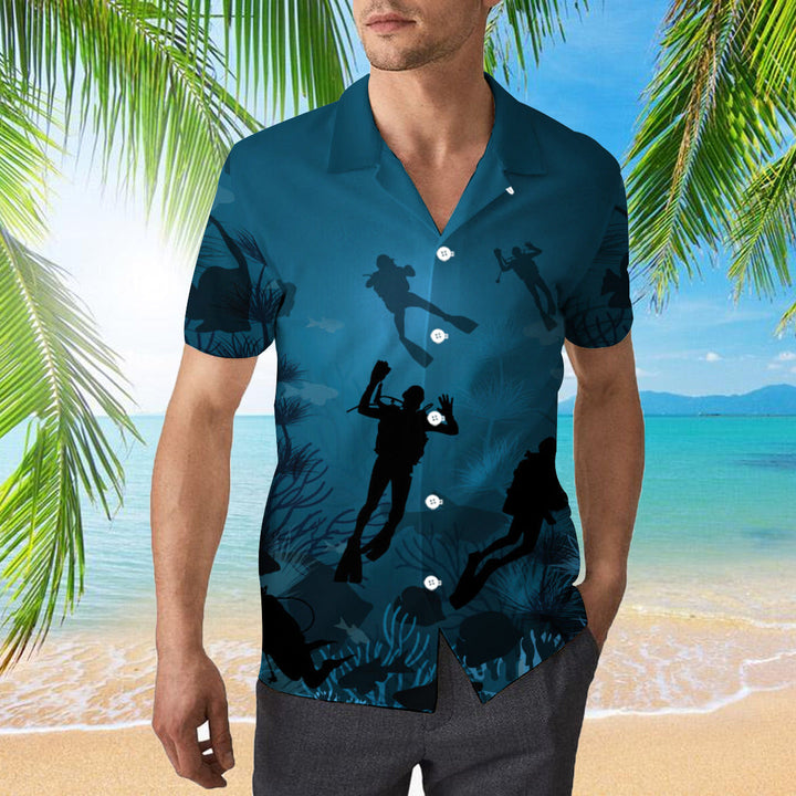 Scuba Diving Hawaiian Shirt | For Men & Women | HW1040-BehighStyle