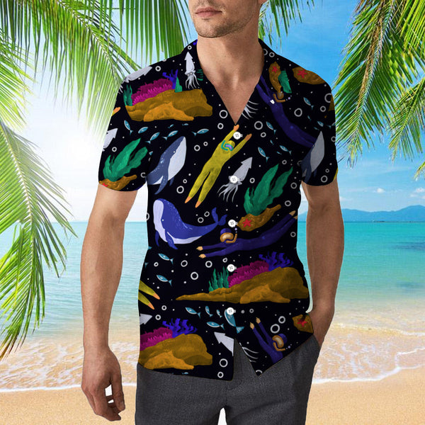 Scuba Diving Summer Hawaiian Shirt | For Men & Women | HW934-BehighStyle