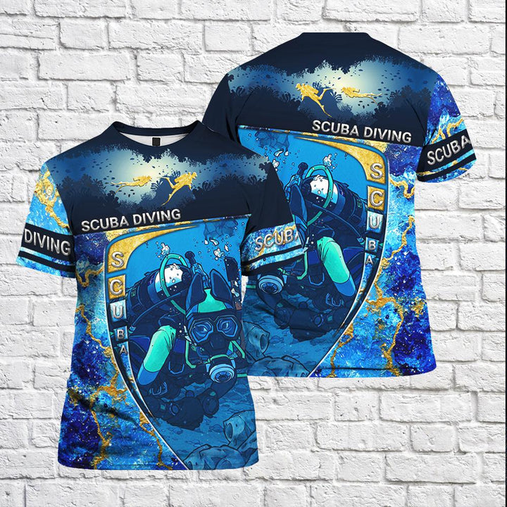 Scuba Diving Under Sea 3D All Over Print | For Men & Women | Adult | HP1462-BehighStyle