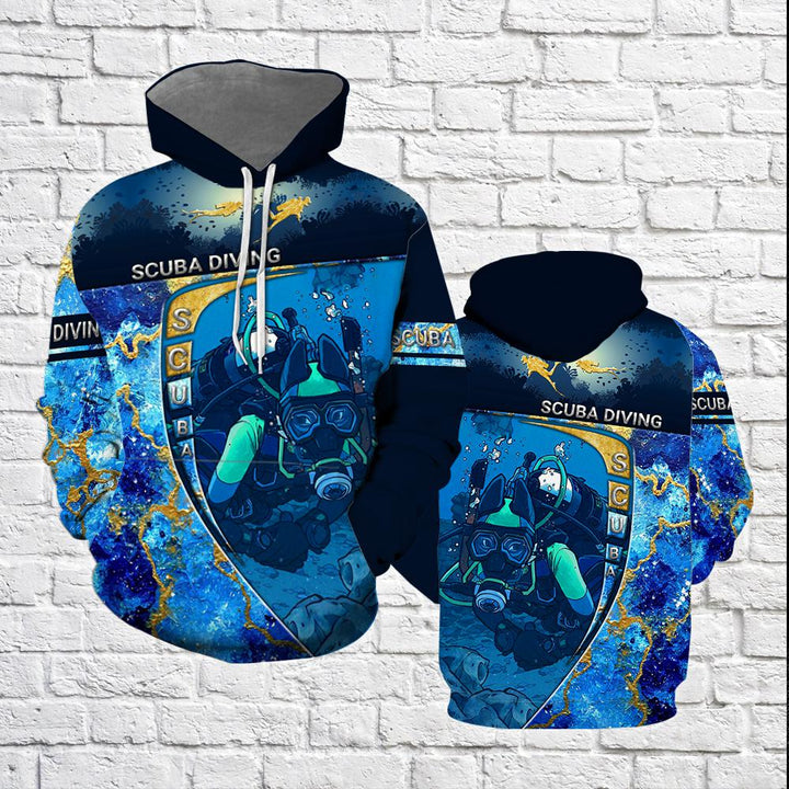 Scuba Diving Under Sea 3D All Over Print | For Men & Women | Adult | HP1462-BehighStyle