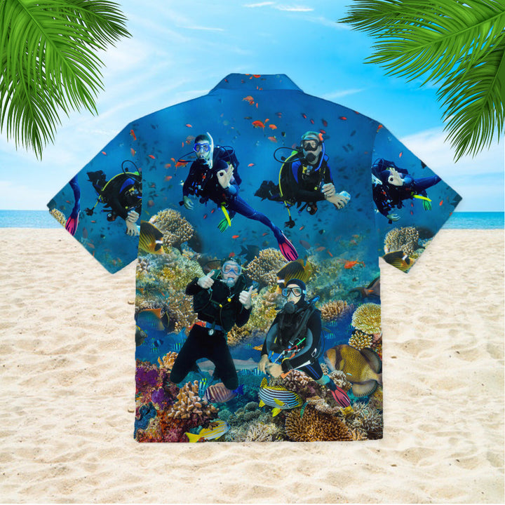 Scuba Diving Under Water Hawaiian Shirt | For Men & Women | HW994-BehighStyle