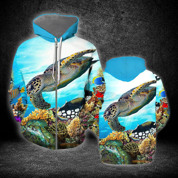 Sea Turtle With Friend Ocean 3D All Over Print | For Men & Women | Adult | HP146-BehighStyle