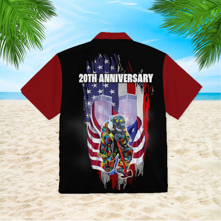 September 11 Attacks 20th Anniversary Firefighter Never Forget Hawaiian Shirt | For Men & Women | HW348-BehighStyle