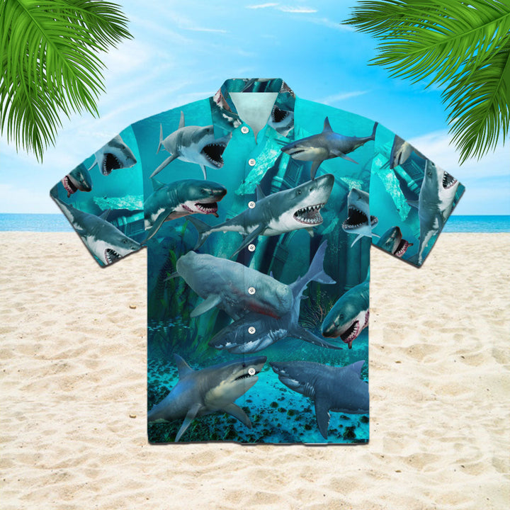 Shark Hawaiian Shirt | For Men & Women | HW445-BehighStyle