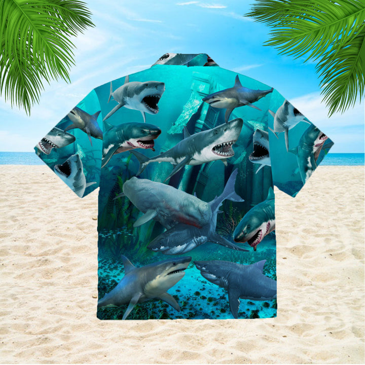 Shark Hawaiian Shirt | For Men & Women | HW445-BehighStyle