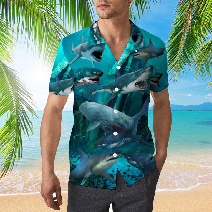 Shark Hawaiian Shirt | For Men & Women | HW445-BehighStyle