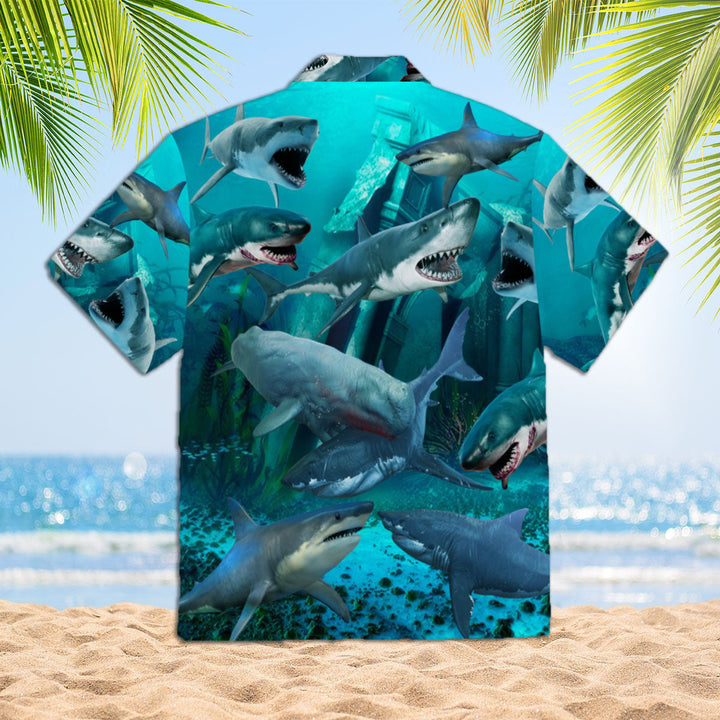 Shark Hawaiian Shirt | For Men & Women | HW445-BehighStyle